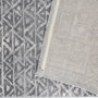 Conceptum Notta 1108 Alfombra de Pasillo Gris y Crema 100 x 450 cm